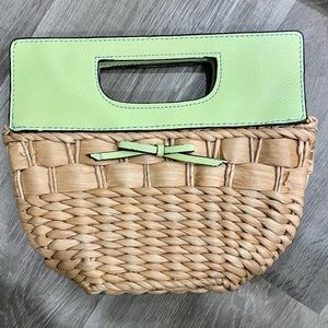 Basket style purse with handles